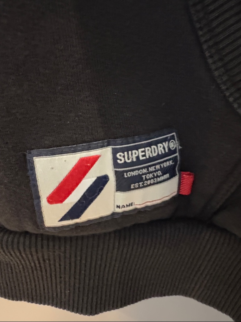 Superdry Black New York Tribeca Half-Zip Sweatshirt - Picture 5 of 6